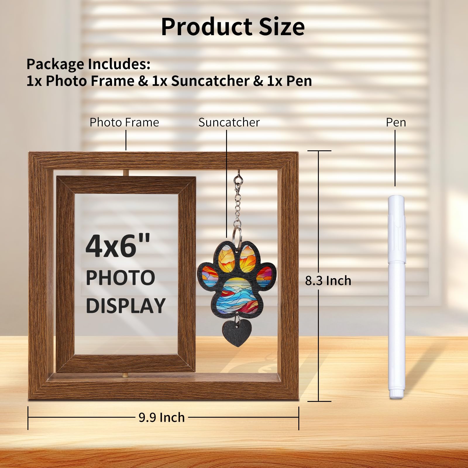 DearKeeps memorial frame preserves dog or cat memories in a stylish way.