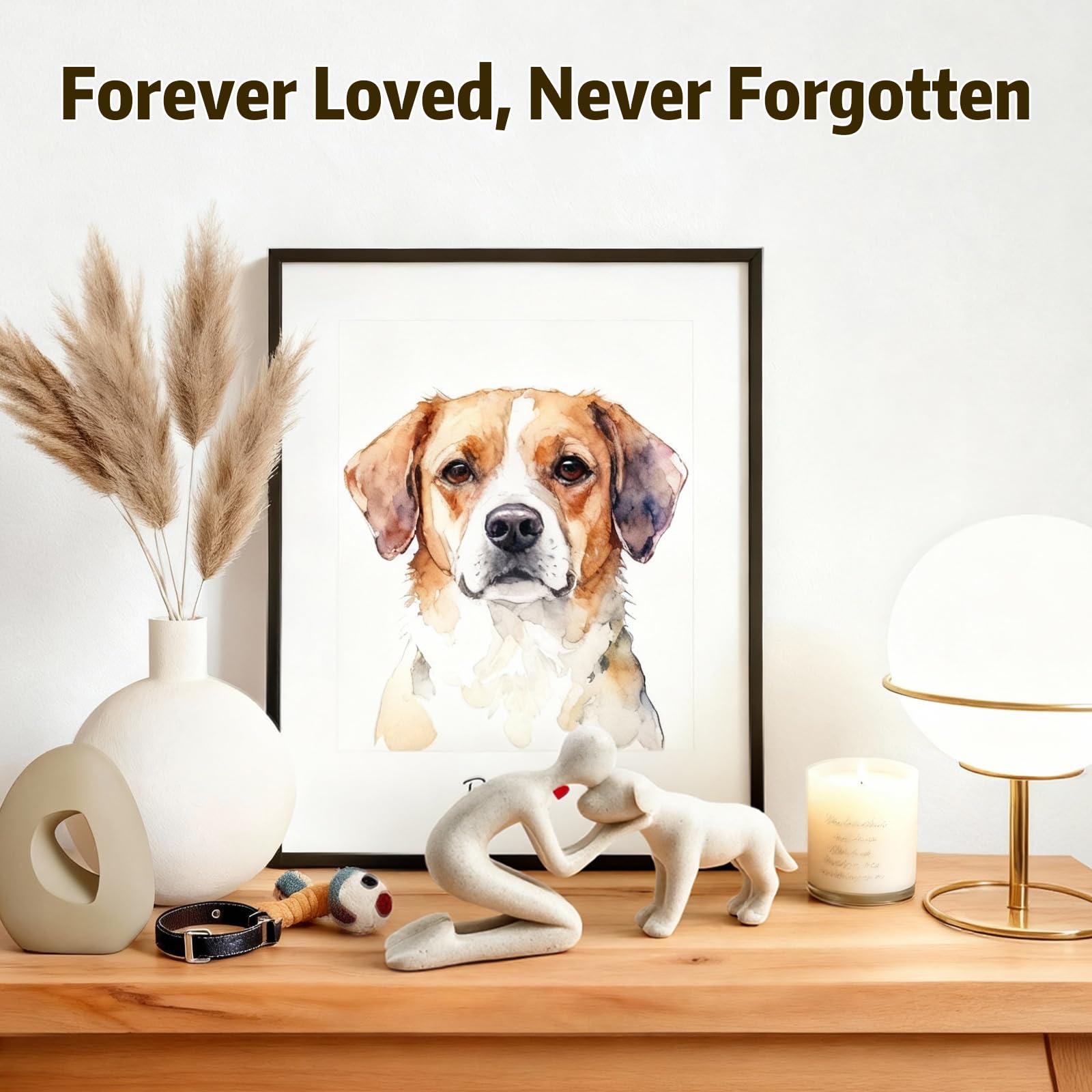 DearKeeps dog memorial gift offering sympathy and support during loss.