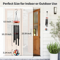DearKeeps outdoor memorial wind chime suitable for garden or porch.