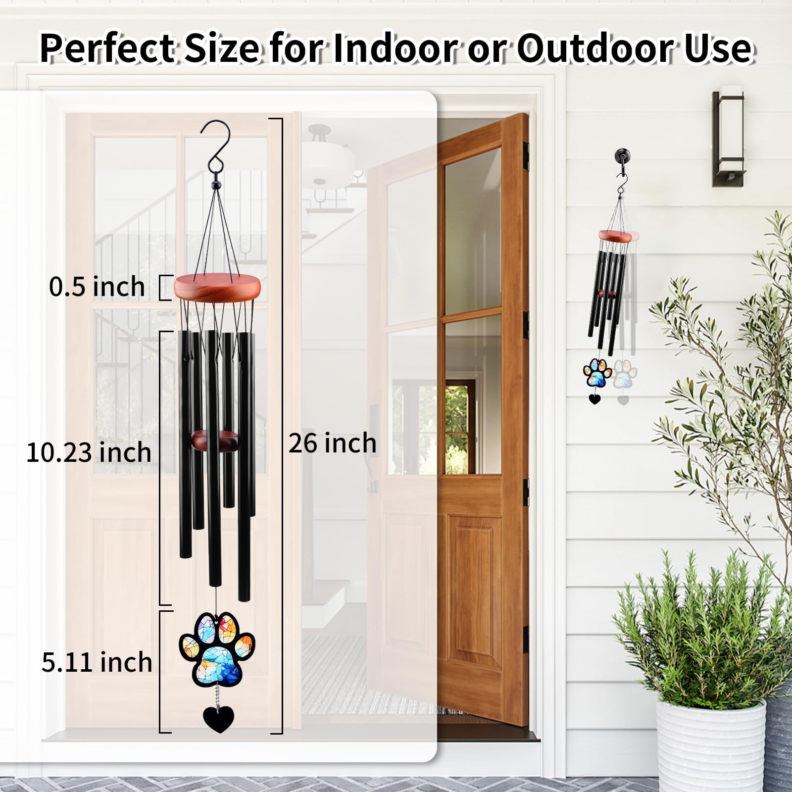 Tangle-free tubes may require gentle adjustment to hang straight.