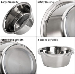 DEAYOU 2.7 inch height bowls designed for medium and large pets.