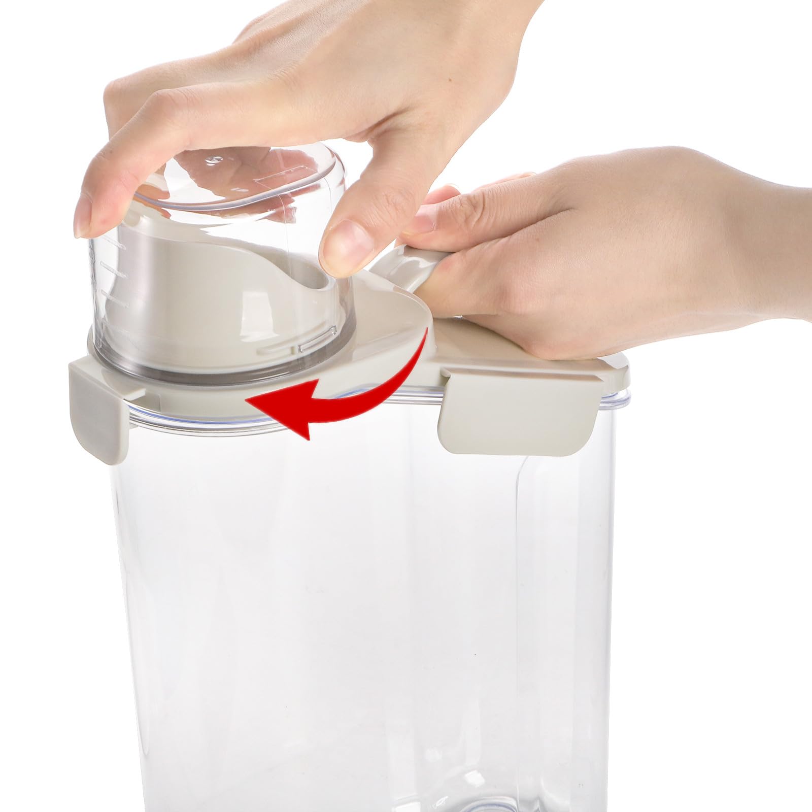DEAYOU durable plastic container with one-handed grip for easy pouring