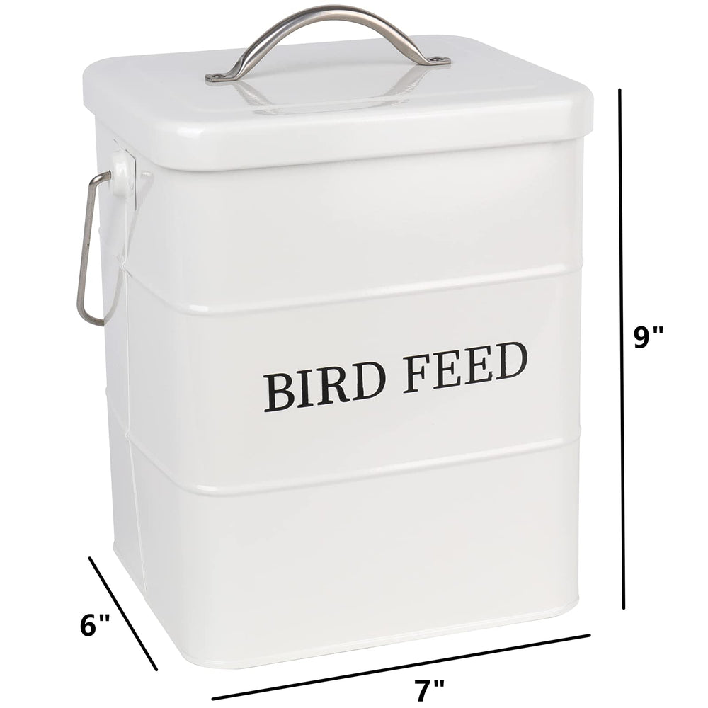 DEAYOU metal container with white enamel finish for durable storage.