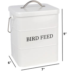 DEAYOU metal container with white enamel finish for durable storage.