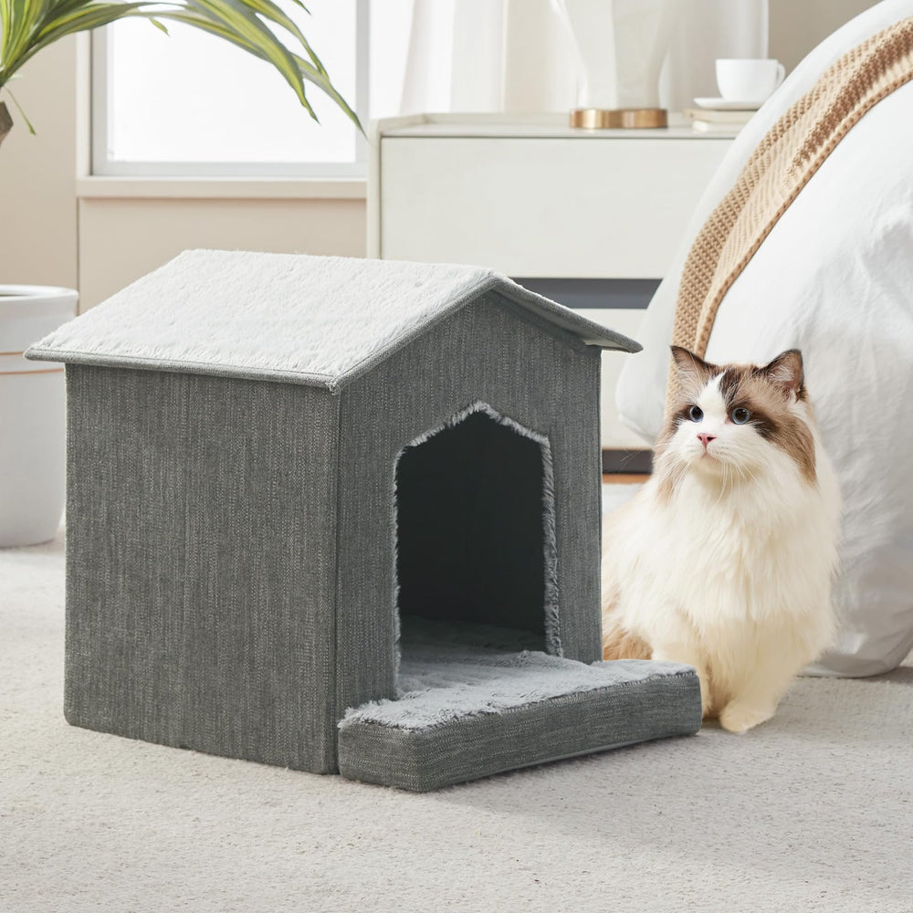 DEBANG HOME foldable cat condo portable design for travel.