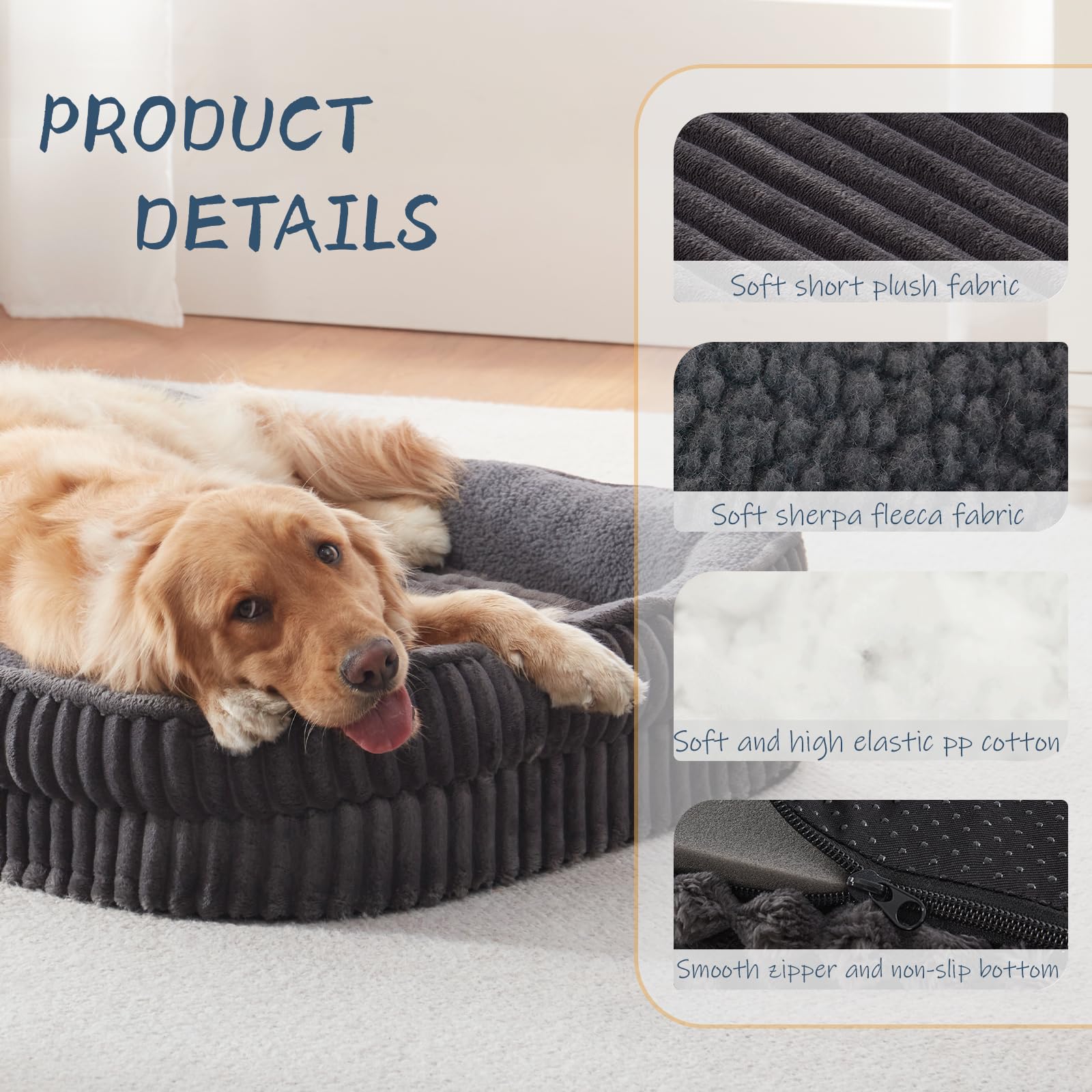 DEBANG HOME removable cover enables easy machine washing for cleanliness.