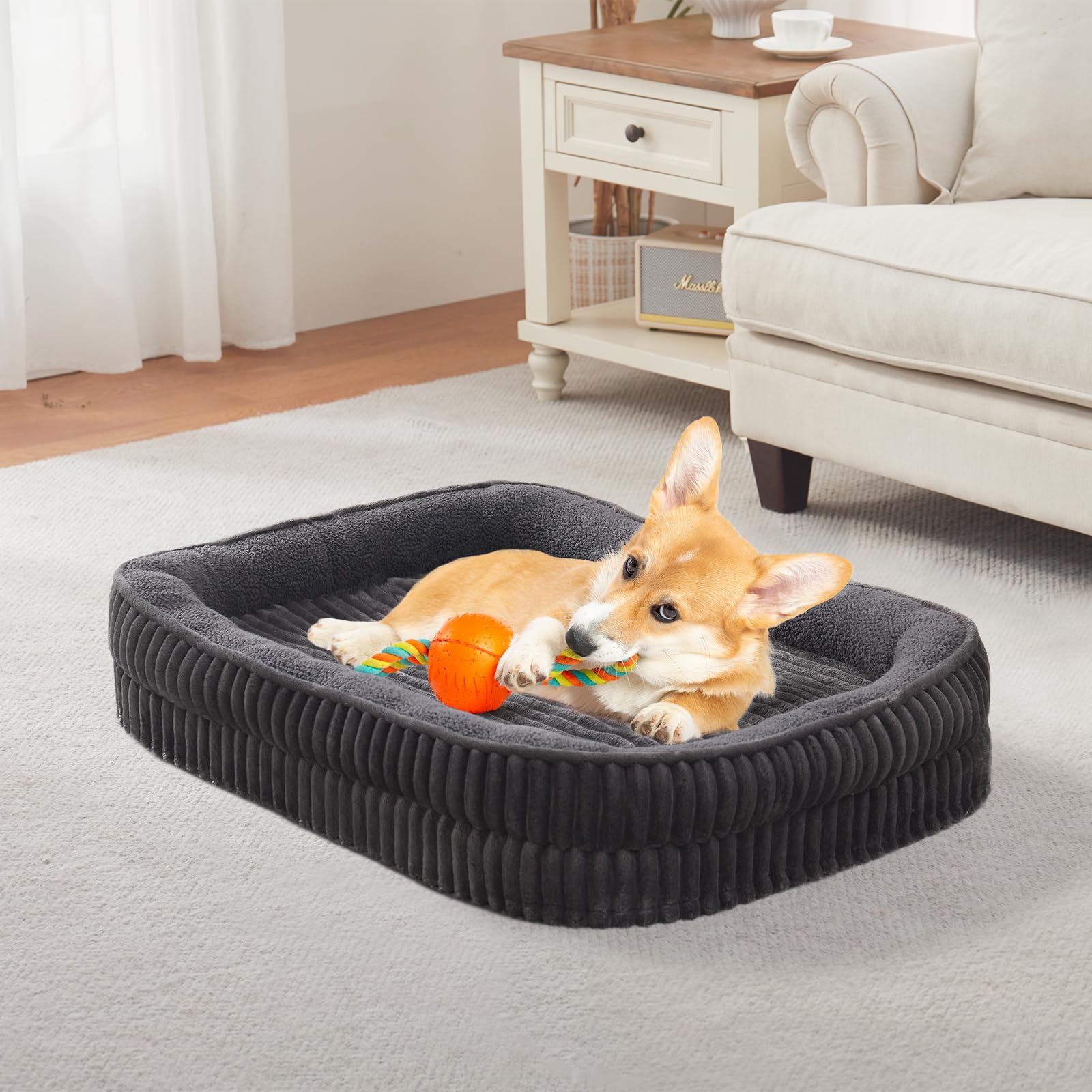 DEBANG HOME cozy bed suitable for crate, sofa, or floor lounging.