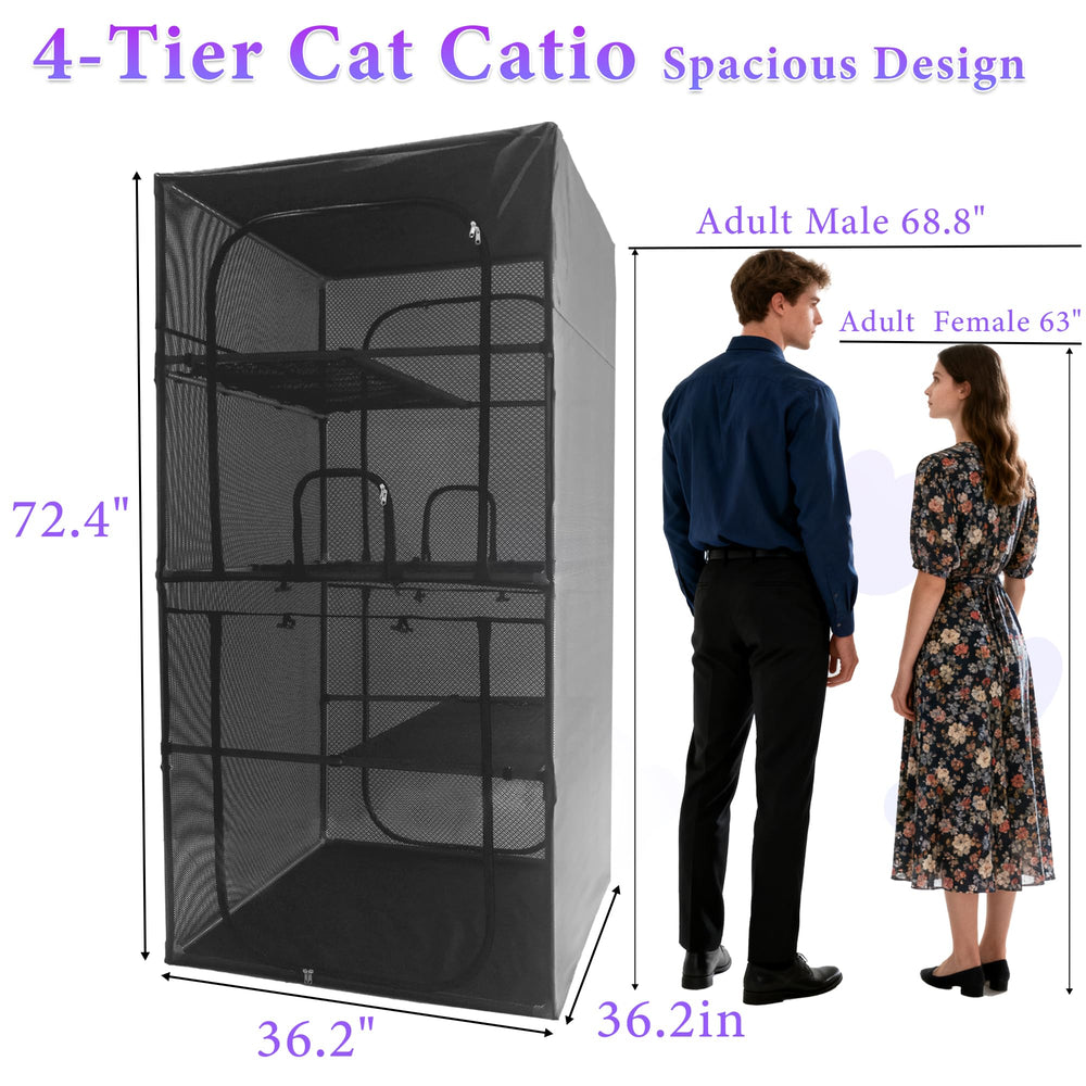 Deblue Catio multi-door-entry enables easy access and cleanup