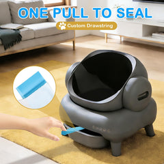 Decalare compatible with NeakM1 and Petpiv self-cleaning boxes for easy liners.