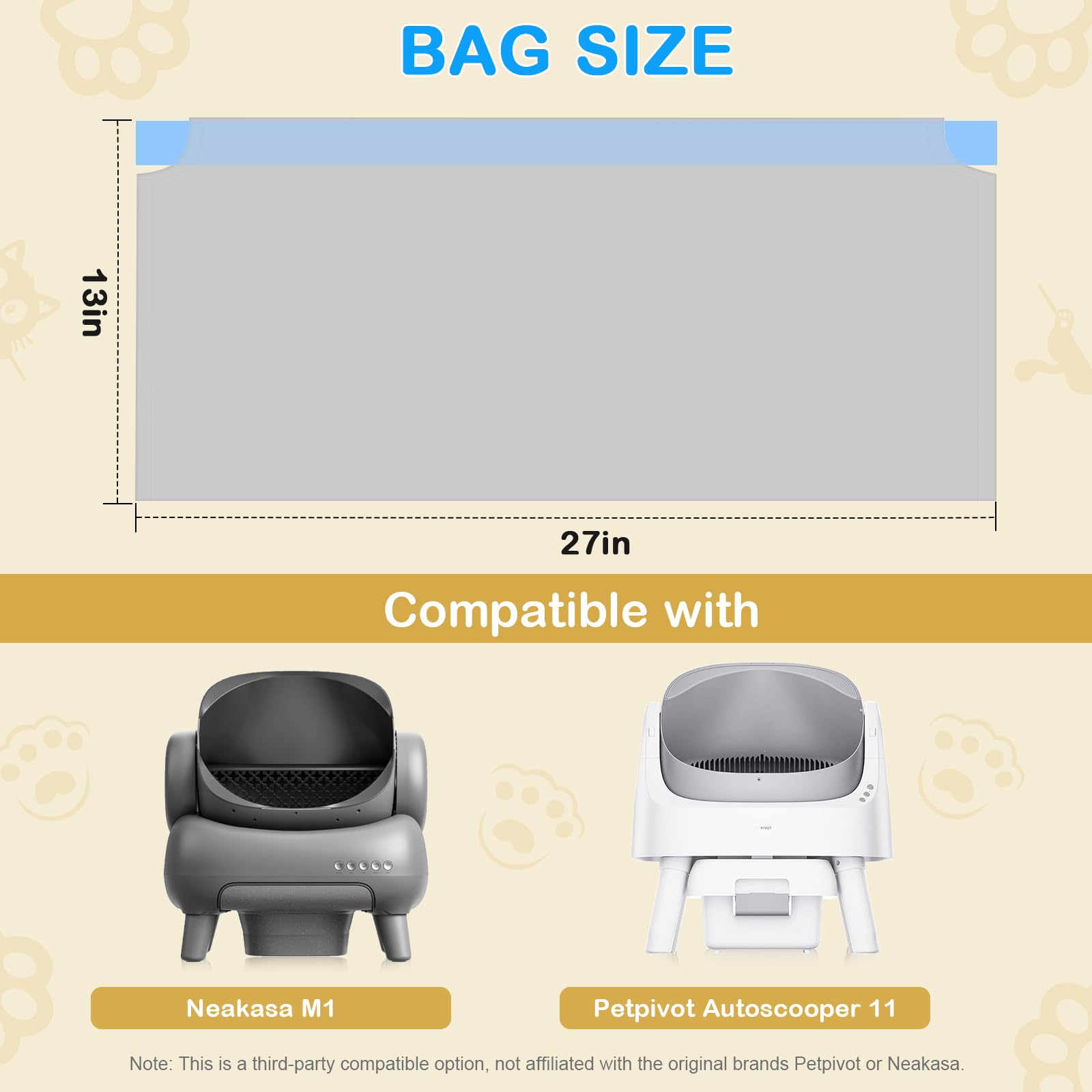 Decalare heavy-duty leak-proof drawstring bags for safe, mess-free waste removal.
