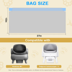 Decalare heavy-duty leak-proof drawstring bags for safe, mess-free waste removal.