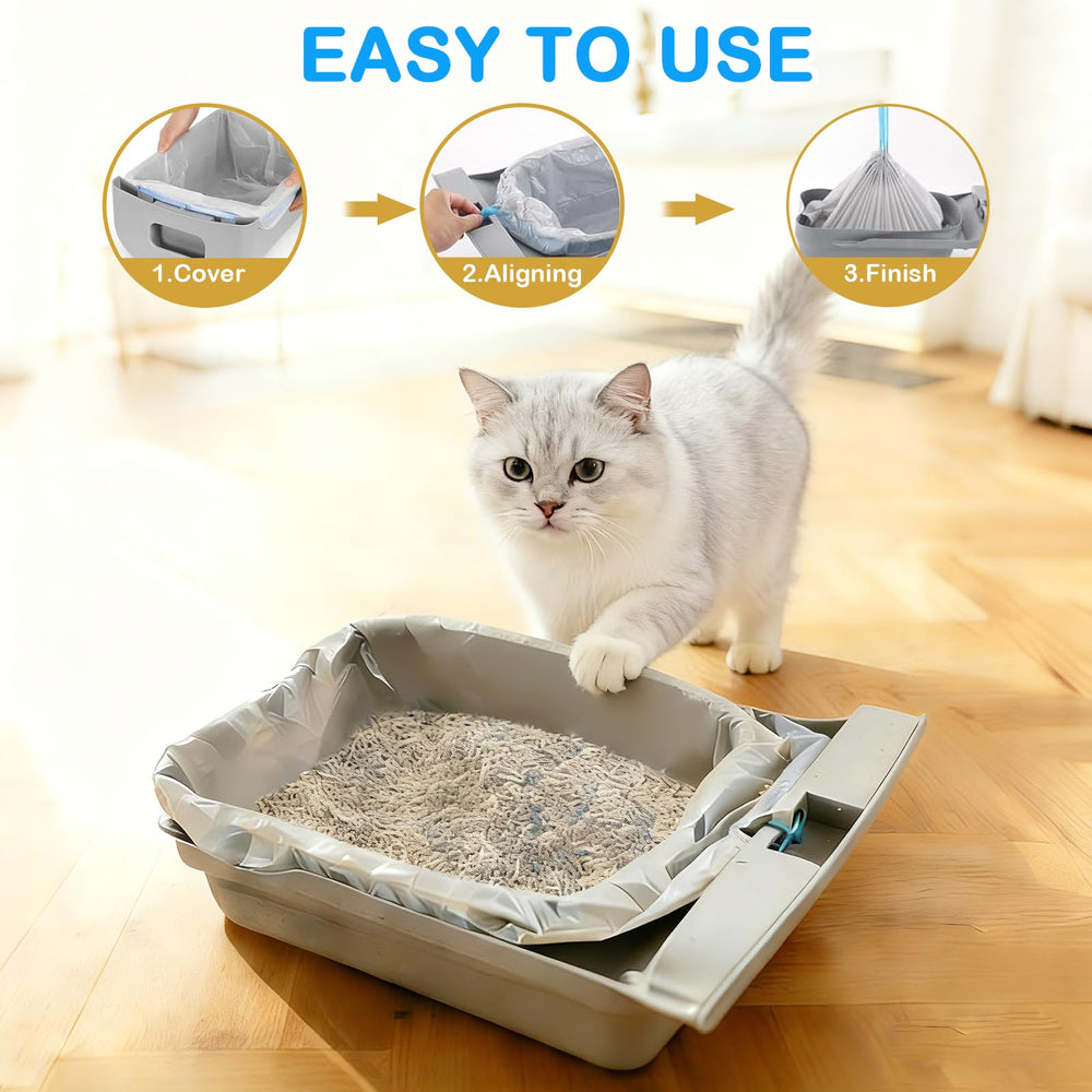 Decalare perforated tear lines and drawstring ensure quick, tidy changes.