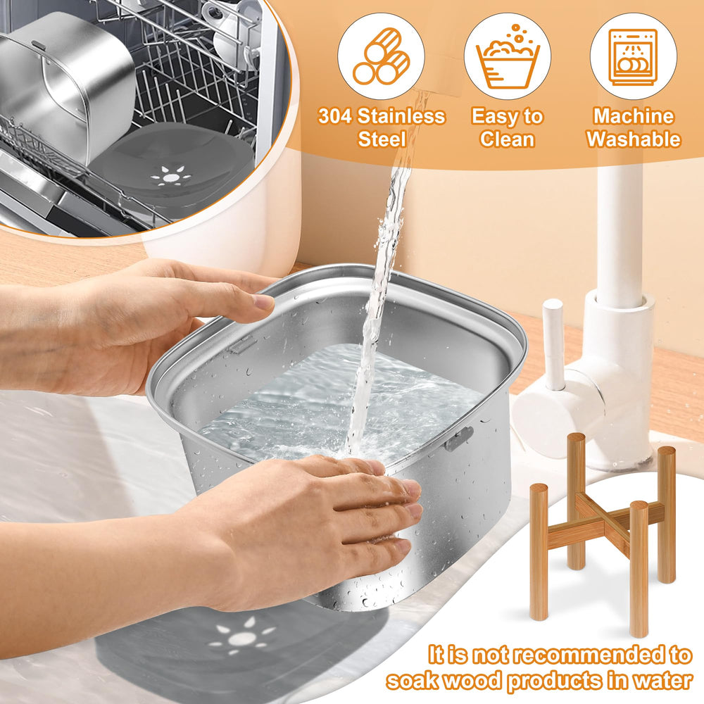 Decflow floating disk no-spill design keeps water clean and prevents splashes