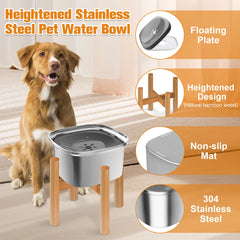 Decflow raised dog bowl with stand improves accessibility and neck comfort