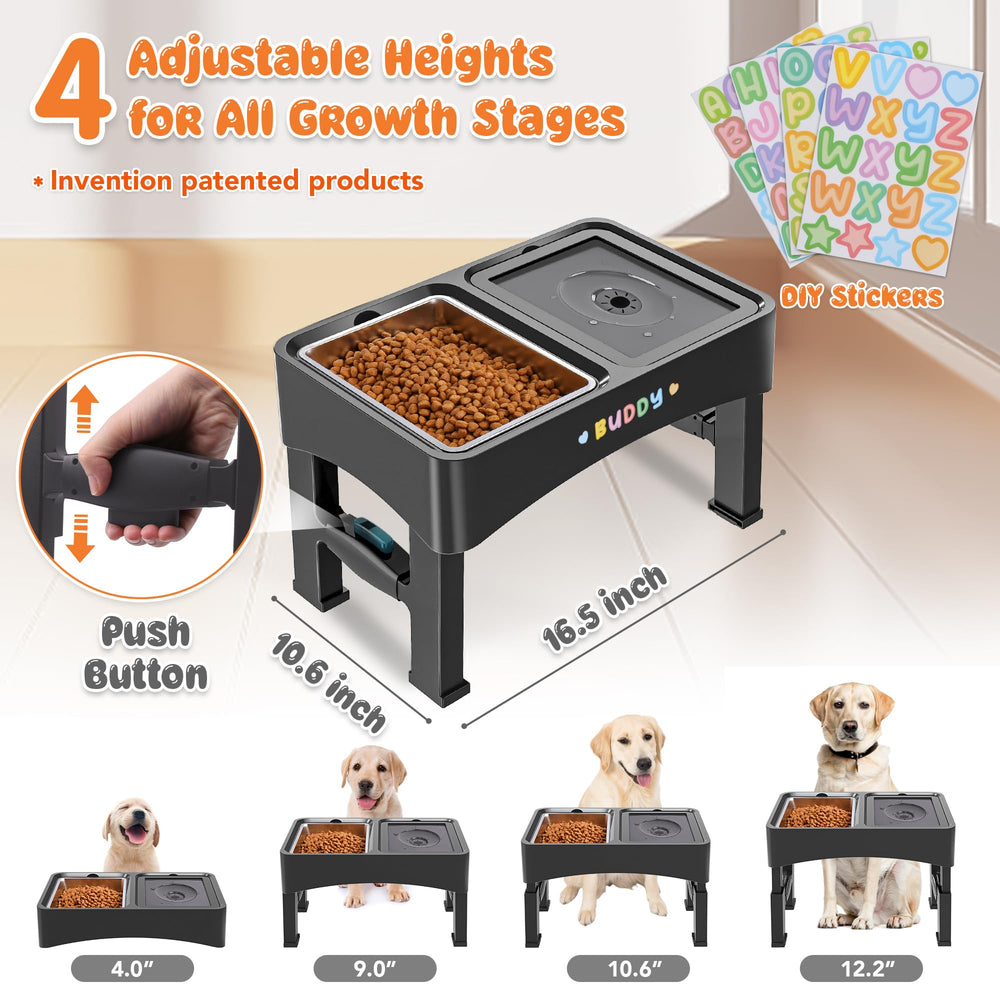 Decflow stainless steel feeding bowl for durable, easy-to-clean meals.