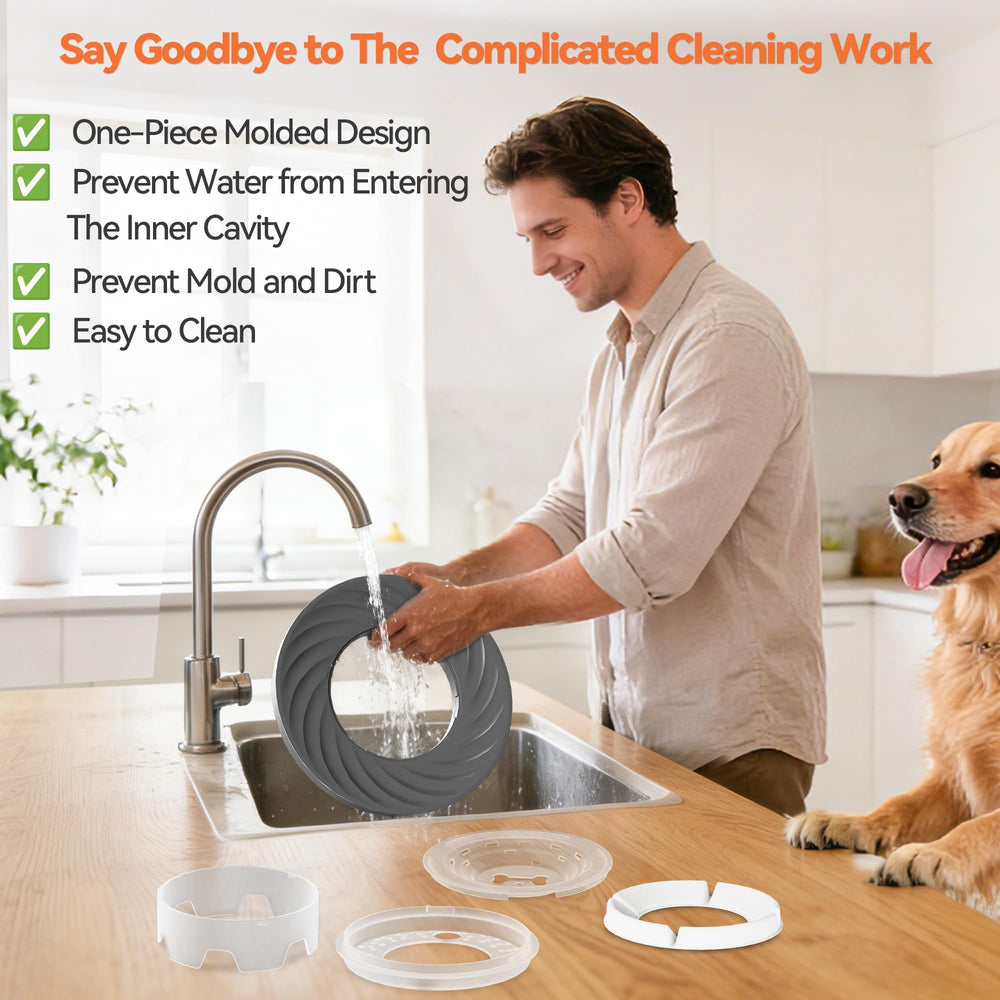 Decflow water filter system with activated carbon improves water quality.
