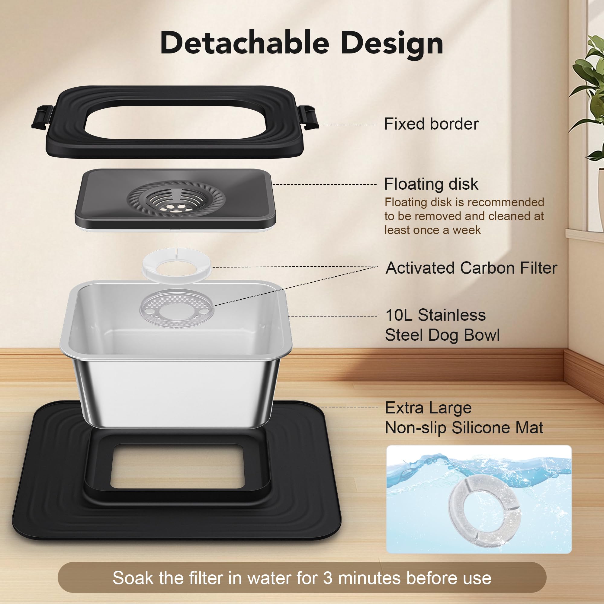 Decflow multi stage filtration cleans water for healthier hydration.