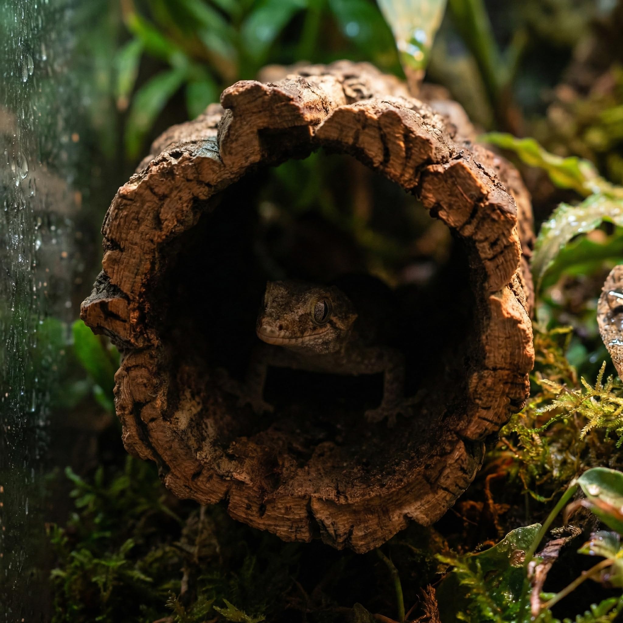 DECHOUS multi-species shelter supports hiding and climbing across species.