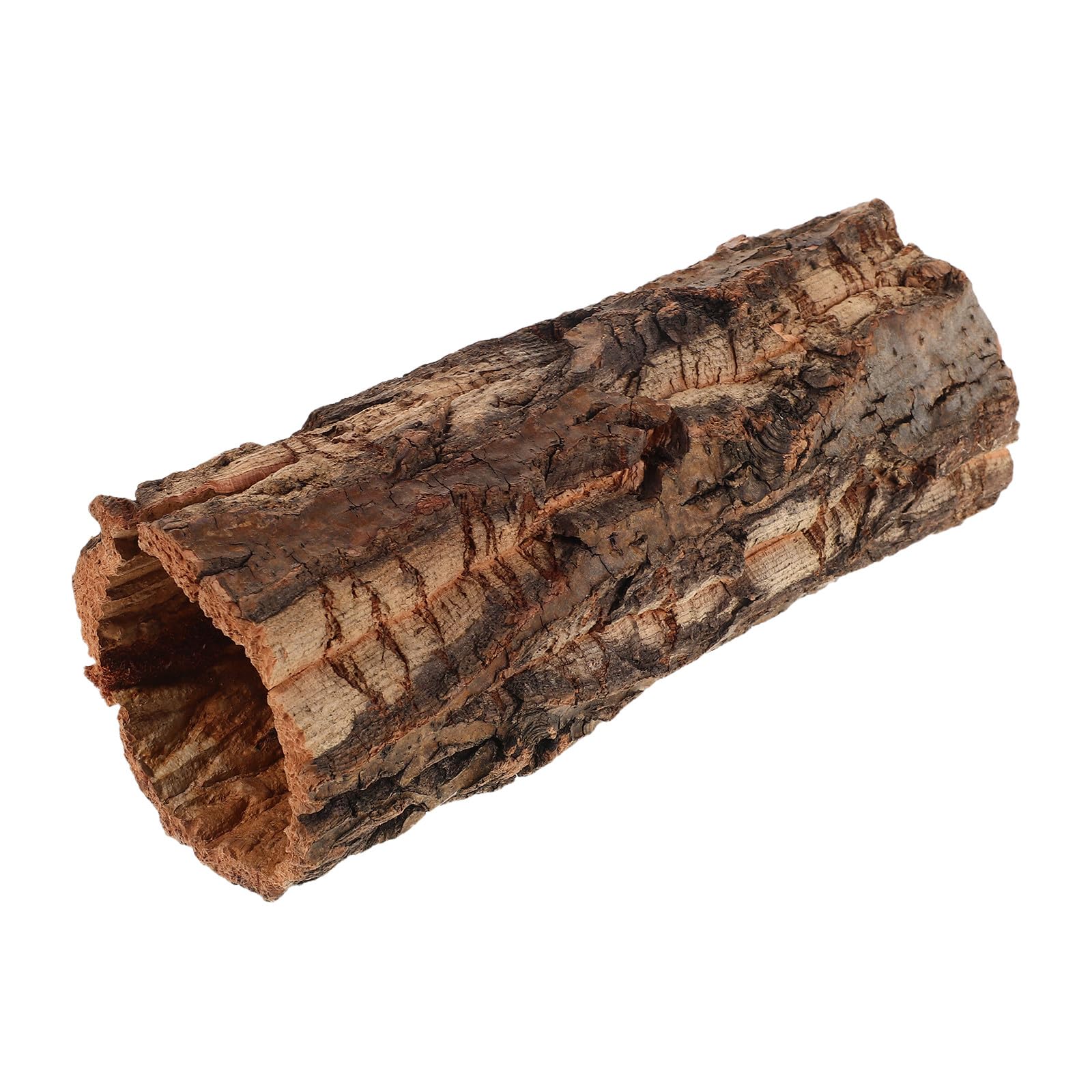 DECHOUS round cork bark hide offers a natural refuge for resting reptiles.