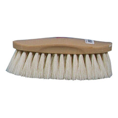 Decker G-F-50 brush in hand with ergonomic grip for gentle grooming.