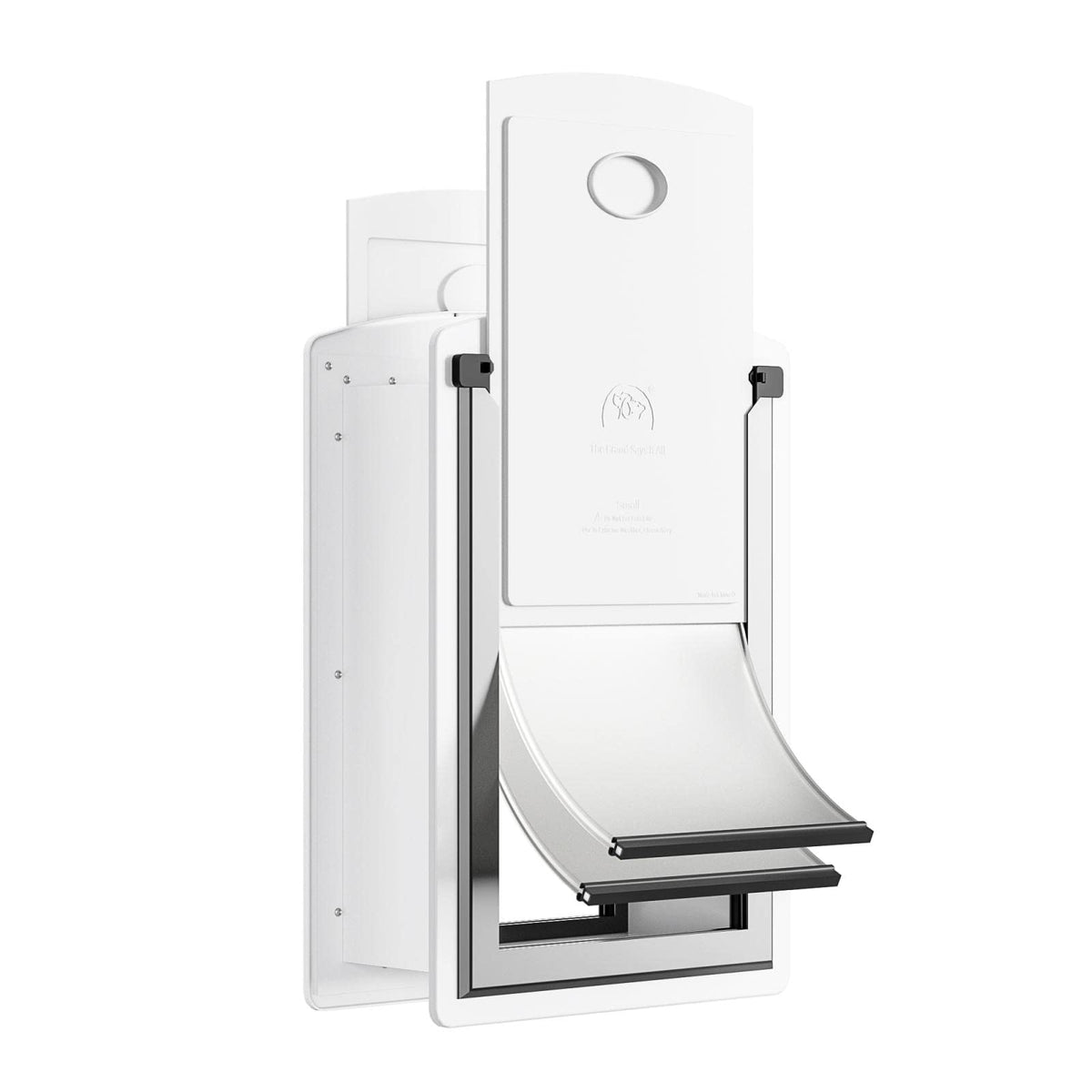 Decormax cat door wall steel frame shows durability for pet access