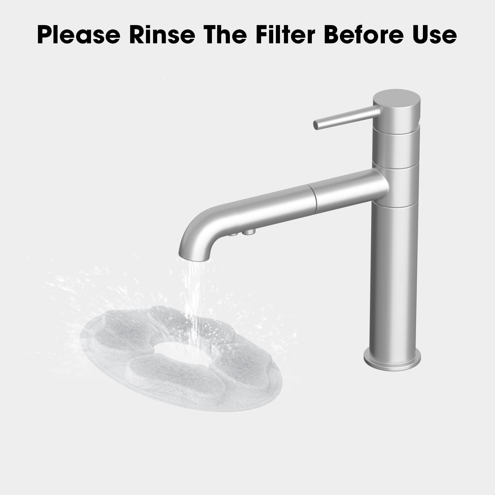 DEEIPET eight-pack replacement filters for fountains