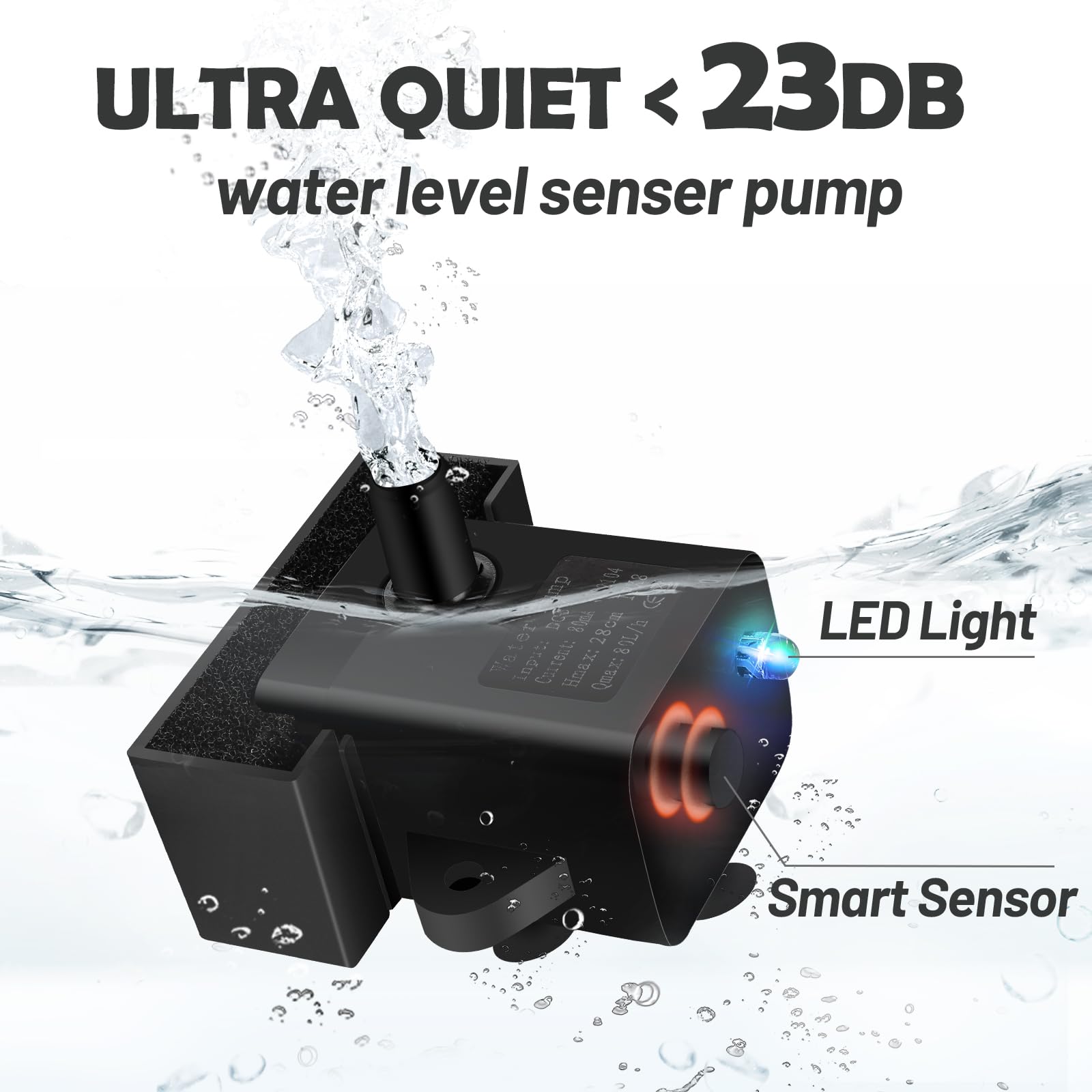 LED indicator on the DEEIPET pump signals refill needs