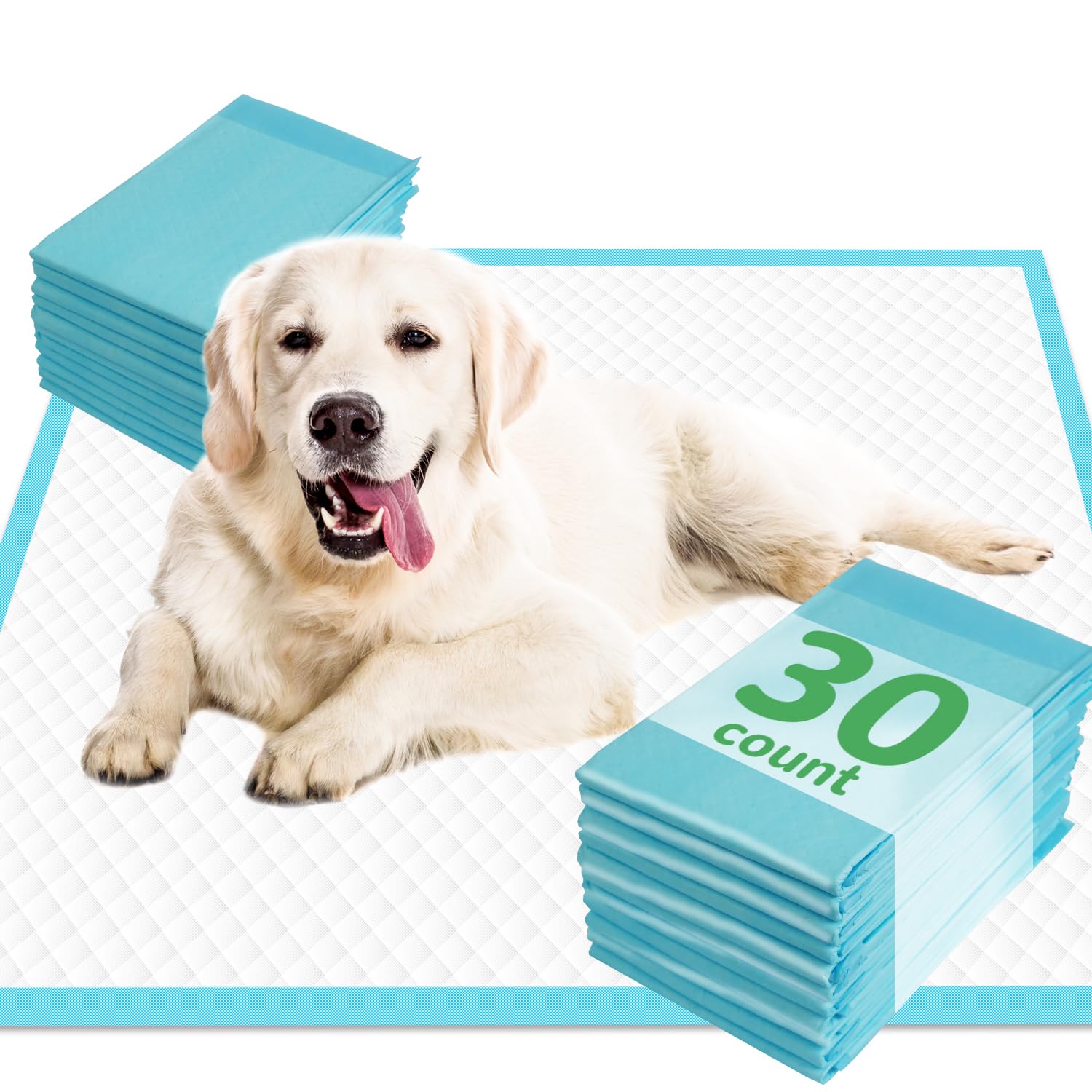DEEP DEAR dog pads 30x36 packaging emphasizes quality and convenience.