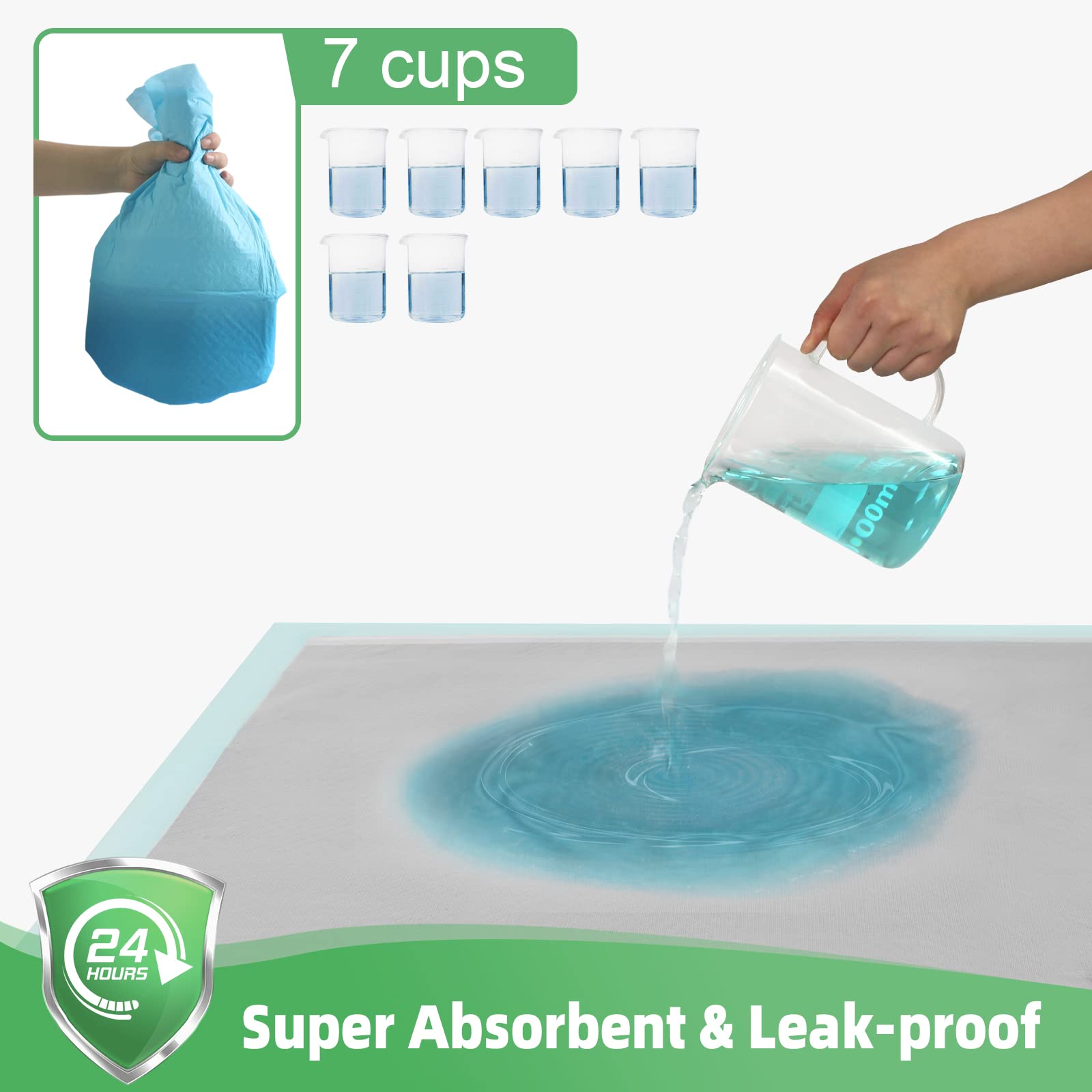 Deep Dear perforated top layer close-up demonstrates fast liquid through