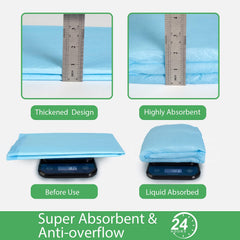 Deep Dear quick-dry surface keeps pads comfortable and prevents pooling.
