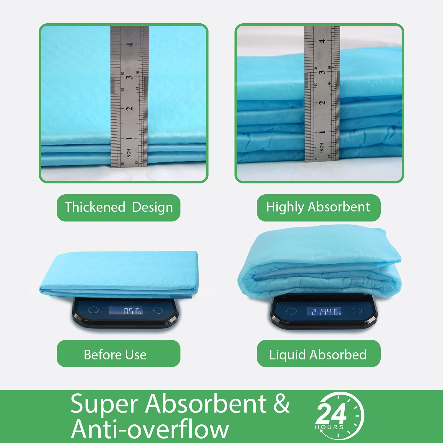 Deep Dear XL dog pad six layer design supports fast absorption