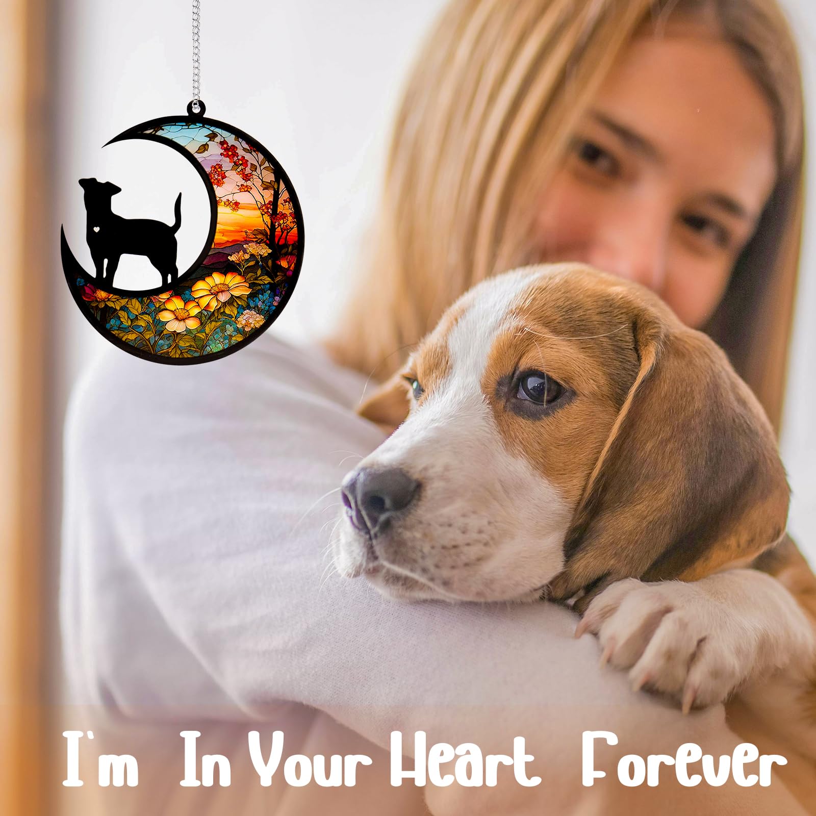 DeerZone Dog Memorial Suncatcher ready for gifting to pet lovers