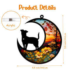 DeerZone Dog Memorial Suncatcher includes rope for easy hanging
