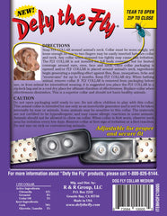 Closeup of Defy The Fly collar's natural texture and comfortable wear