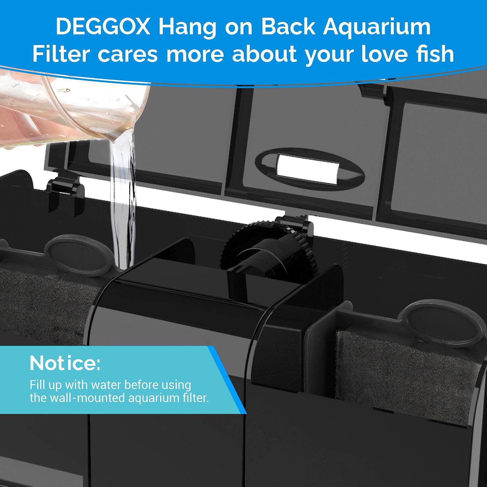 DEGGOX Adjustable flow knob to customize water movement