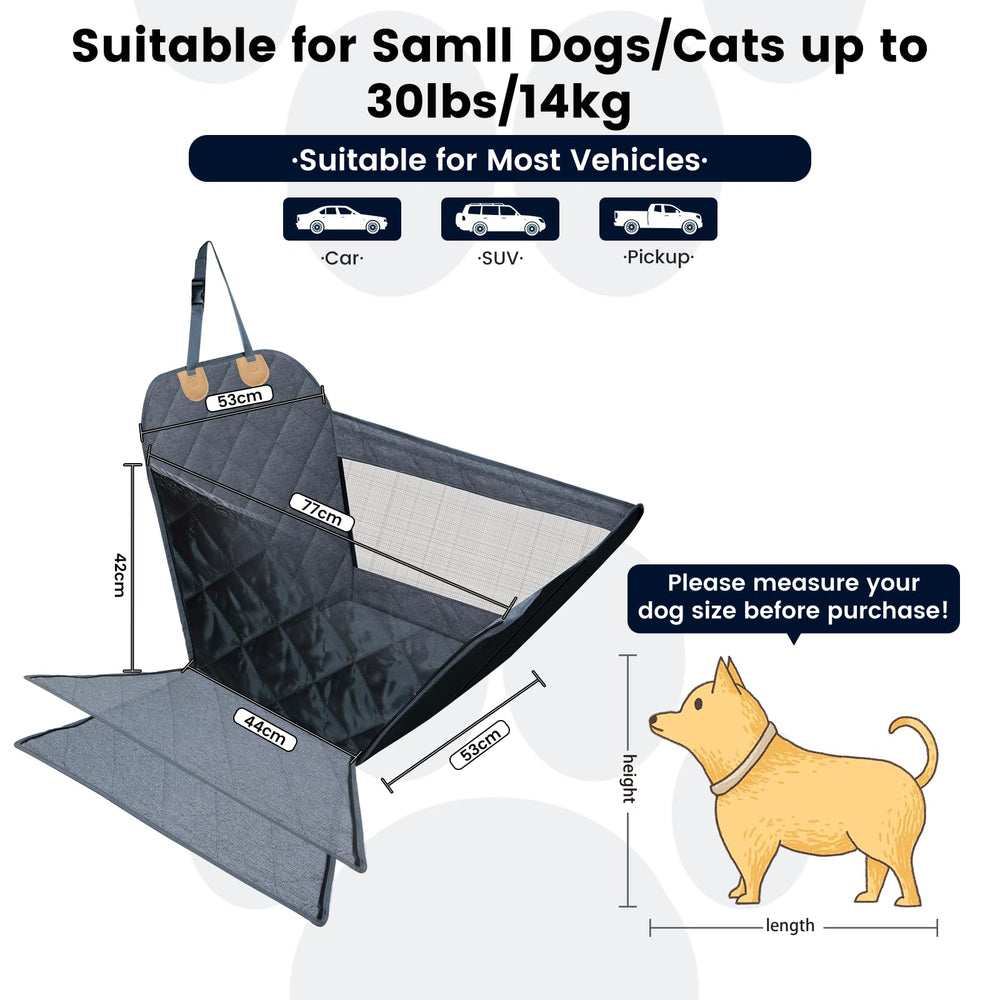 Dekeyoo breathable mesh window provides airflow and visibility for your dog.