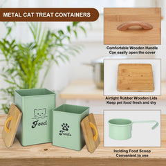 Dekosilave small cat treat jar storing 2-3 lbs for snacks