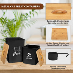 Dekosilave durable metal storage canister resists rust for long-term pet food storage.