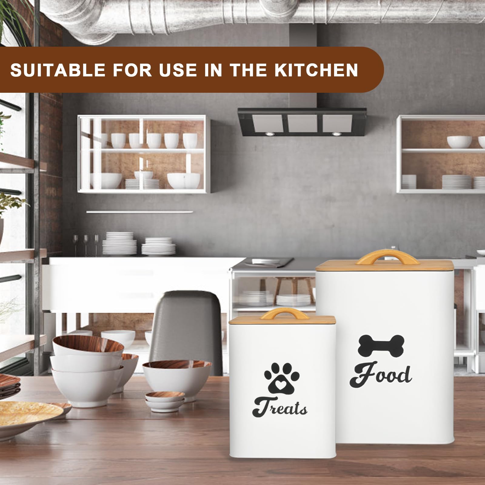 Dekosilave small dog cookie jar keeps treats accessible