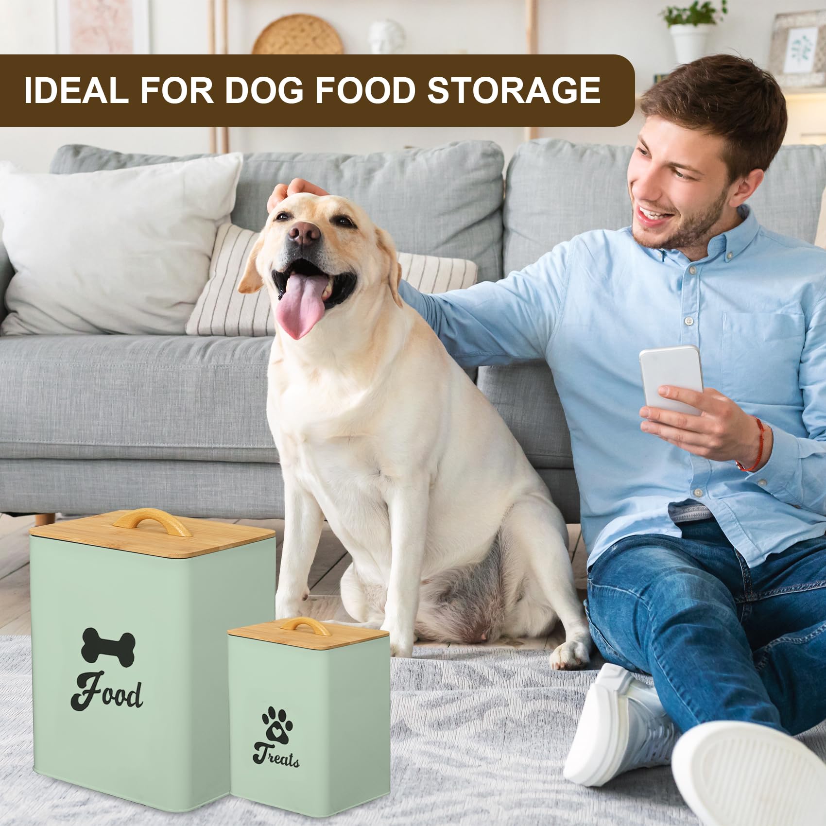 Dekosilave large 5-7 lb and small 2-3 lb containers fit different snacks.