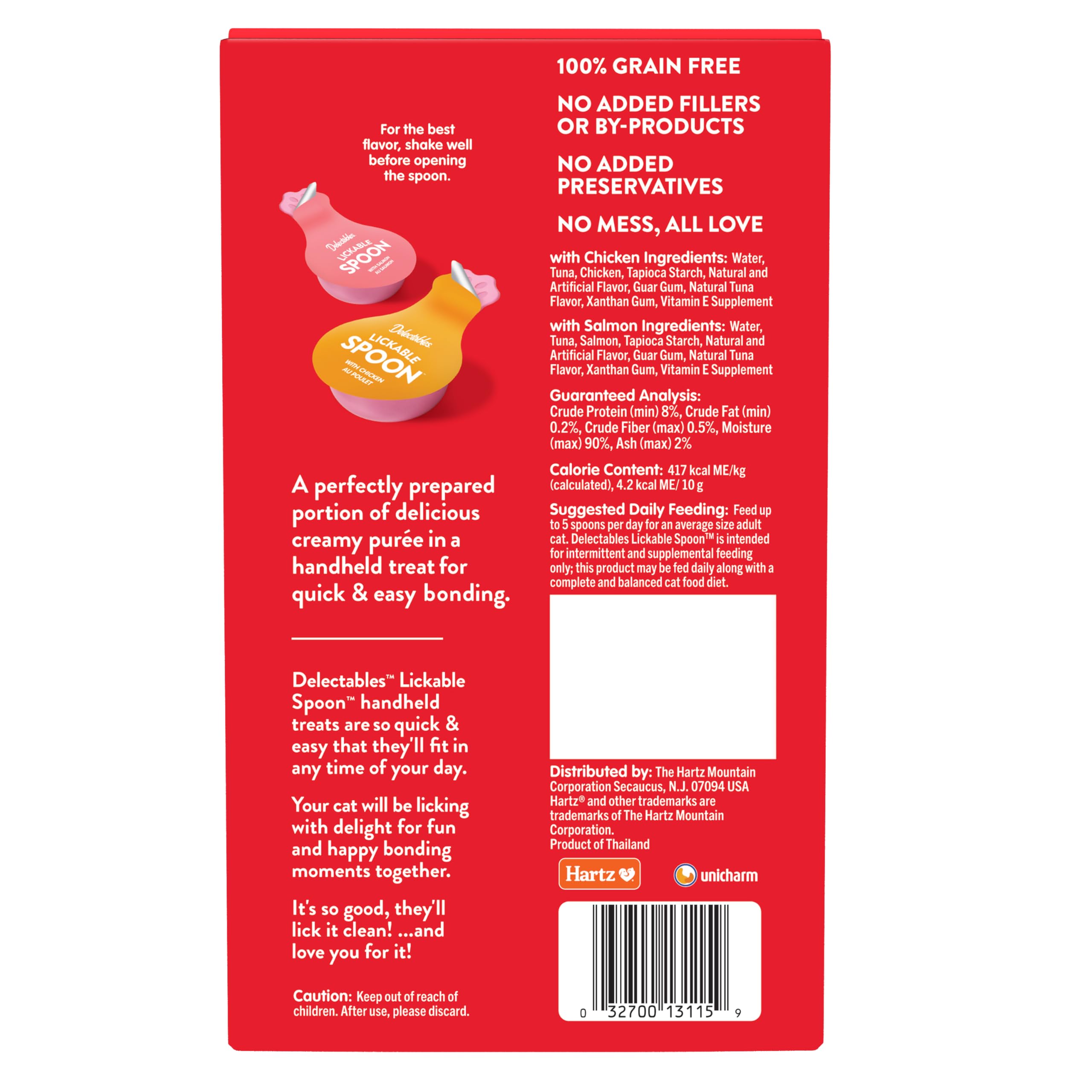 Delectables grain-free formula supports simple, tasty cat treats.