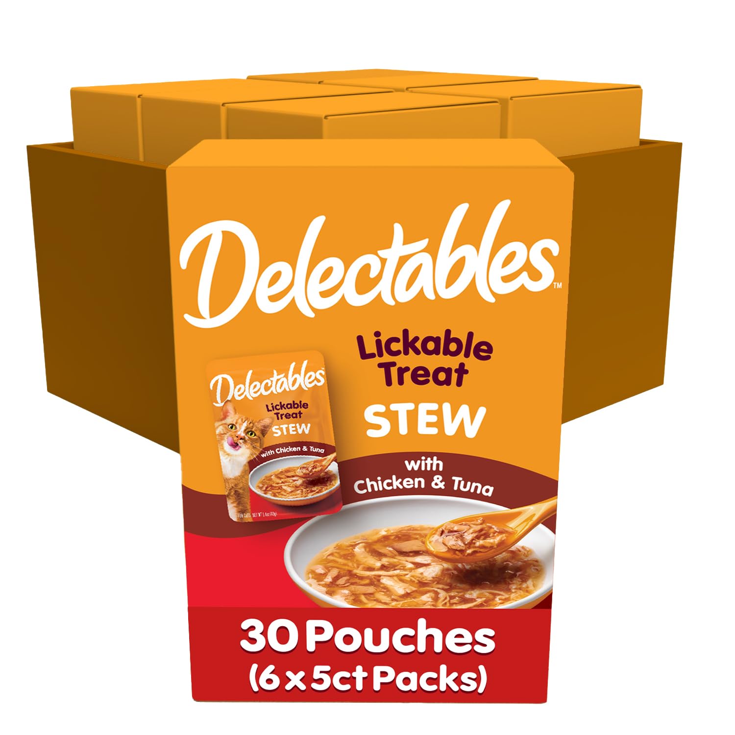 Delectables lickable stew serve: tasty cat topper option