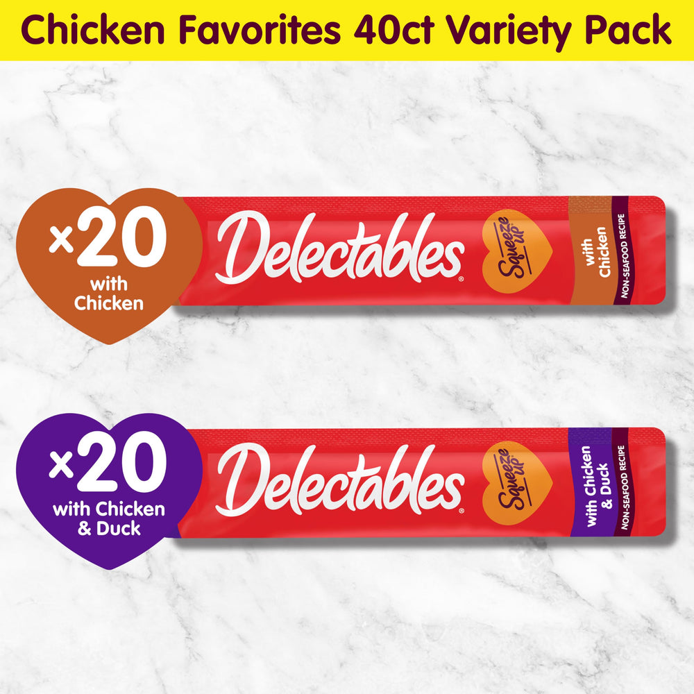 Delectables Squeeze Up bond-friendly treat for interactive moments.