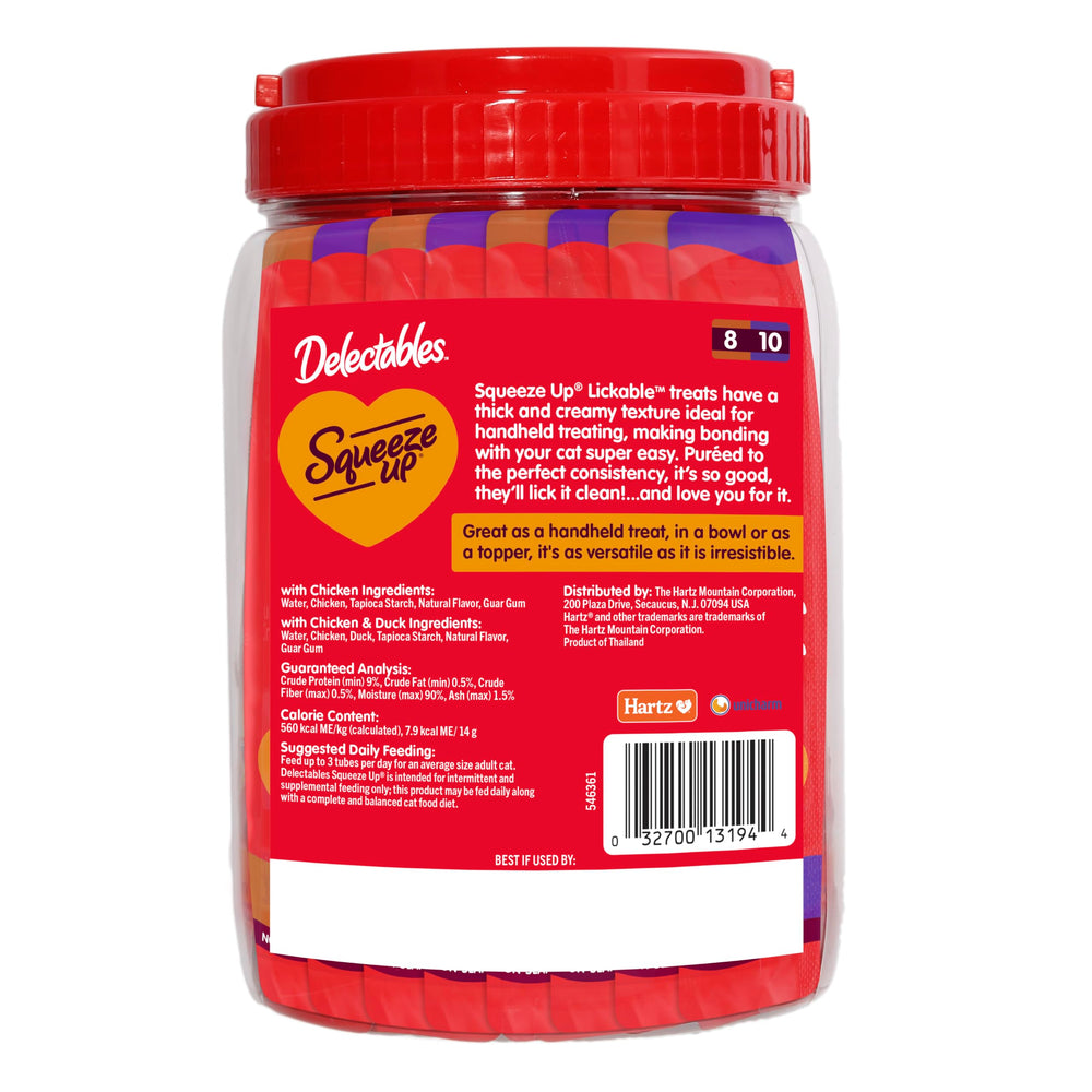 Delectables Squeeze Up creamy puree topper for meals.