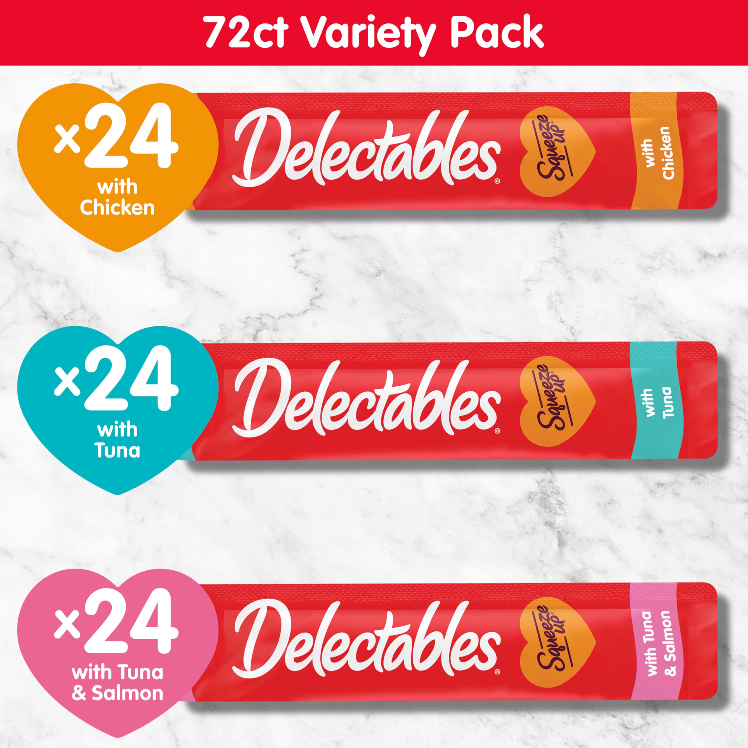 Delectables Squeeze Up no added preservatives for pure feline indulgence