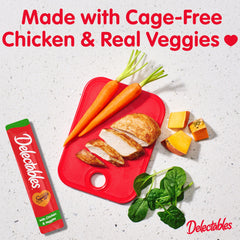 Delectables Squeeze Up handheld treat shown for easy bonding moments.