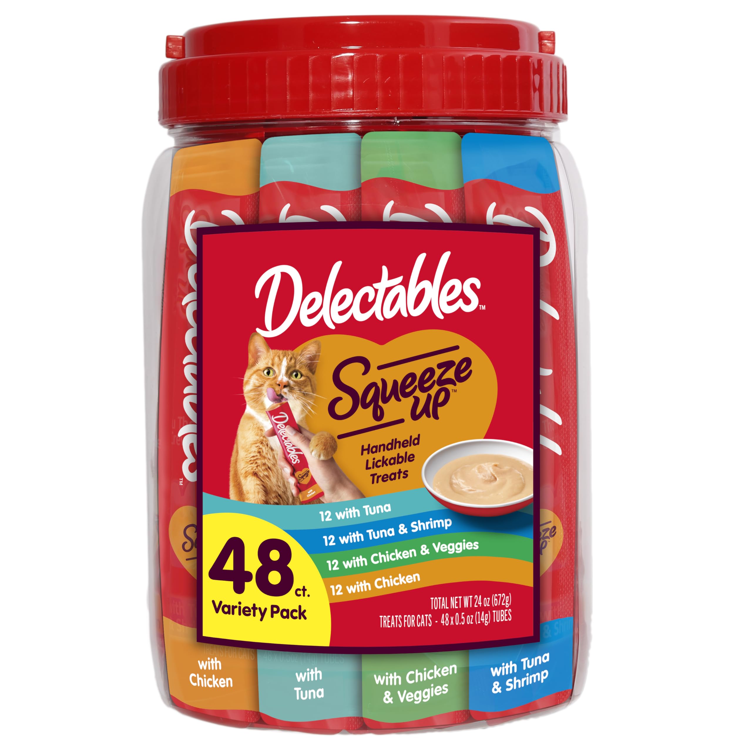 Delectables Squeeze Up variety-pack tubes for bonding and rewards