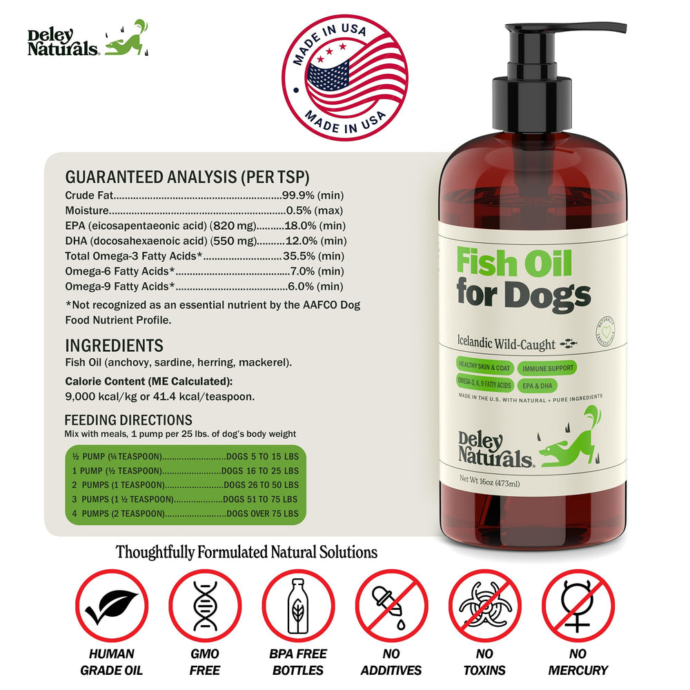 Deley Naturals Icelandic-sourced fish oil image emphasizing purity and clean ingredients