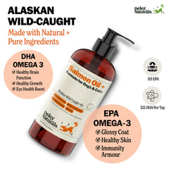 Deley Naturals Wild Alaskan Salmon Oil bottle on counter signaling premium quality