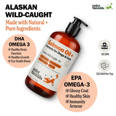 Packaging label highlights sustainable sourcing and omega-3 power